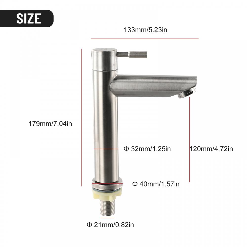 Faucet Basin Counter Family Kitchen Replacement Single