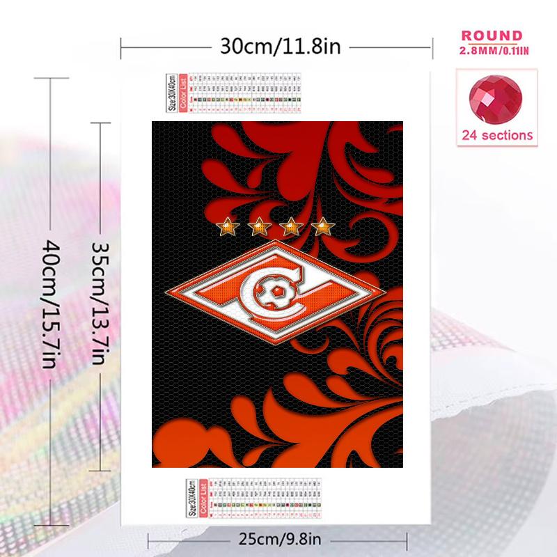 Spartak Moscow Dream.69 100% Round Full Drill 5D DIY Diamond Painting Embroidery Cross Stitch Rhinestone Décor