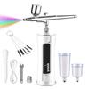 Fascinated Rechargeable Airbrush for Gunpla and Gundam for Painting Plastic Lightweight and Compact Markers, 0.3mm Diameter, Models, (White)