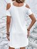 2026 Damen Stilvolles Off-Shoulder Sommerkleid mit kurzen Ärmeln - Europäisches & Amerikanisches Schlankheitsdesign