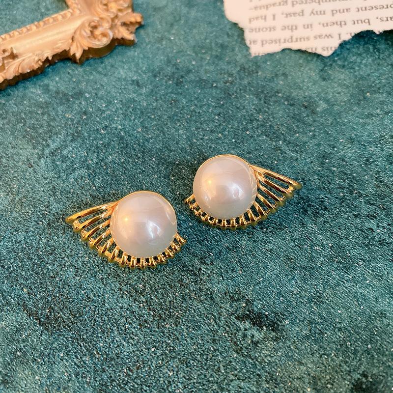 Drop Earrings Set Big Circle Piercings Earrings Jewelry for Women Imitation Pearl Hoop Cute Ear Buckle