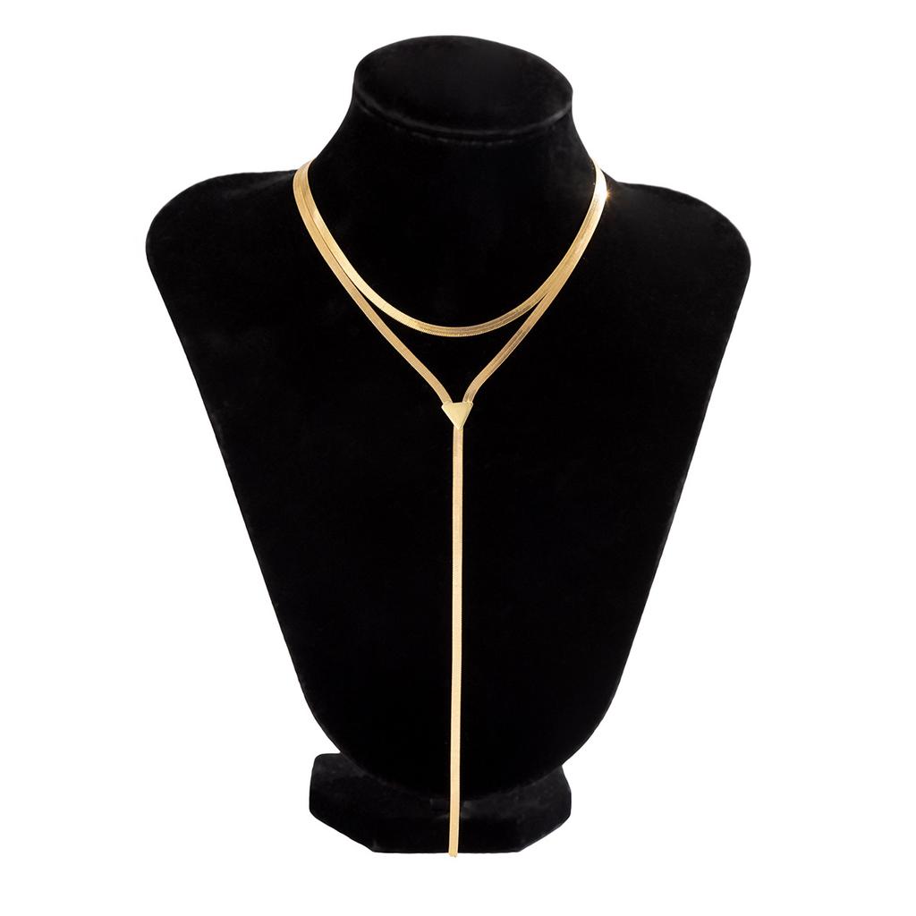 Accessories Hip Hop Simple Snake Bone Chain Collarbone Chain Chocker French Niche Metal Chain Necklace
