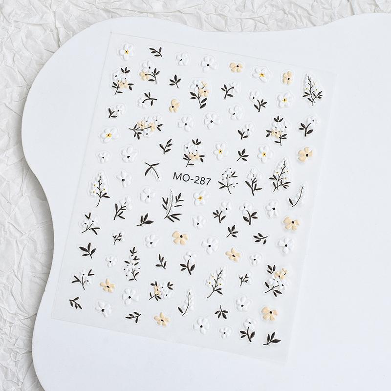 Flower Shape Cute Rabbit Nail Sticker Enhancement Adhesive Nail Decal Nail Salon Nail Decoration Diy Nail Art Nail Artists