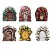 Miniature Fairy Garden Accessories Fairy Door for Tree Garden Sculpture Lawn X3UC