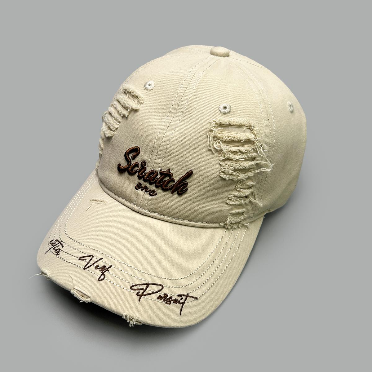 

Korean 3D Letters Embroidery Baseball Hats New Men Women Sunshade Broken Style Versatile Casual Ins Fashion Retro Peaked Caps 52-60cm