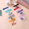 10 Pieces Reusable Zipper Pill Bags Medicine Storage Bags Translucent Self-Sealing Travel Bags Medicine Dispensing Storage Bags