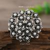 Vintage, Personalized, Creative Alloy, Diamond Studded, Exaggerated Ring, Fashionable New Starfish Joint Ring