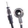 0-180 Degrees Roof Radio Antenna FM AM Signal Aerial Spring Soft Rod Mast Cable Telescopic Extended for Universal Cars Silver