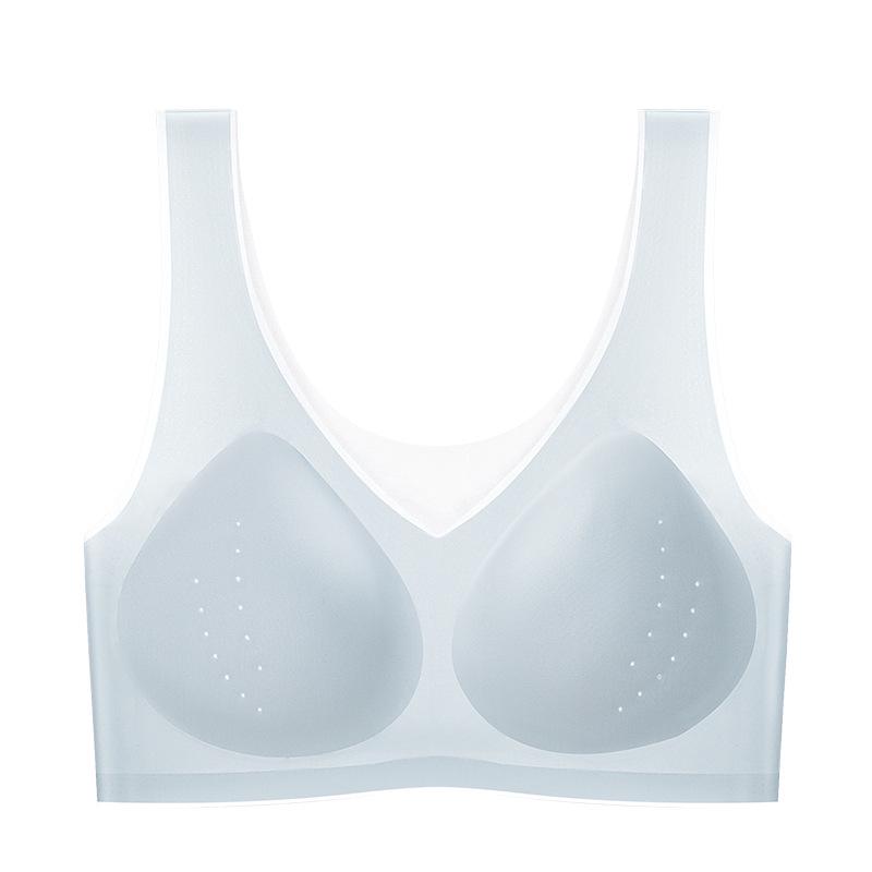 

Бесшовный супертонкий жилет из ледяного шелка без косточек для женщин с большой грудью XL (64-74 kg)