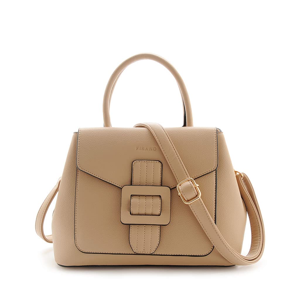 

Belt Buckle Handbag FIRANO 302617 Beige [FIRANO] Women s бежевий