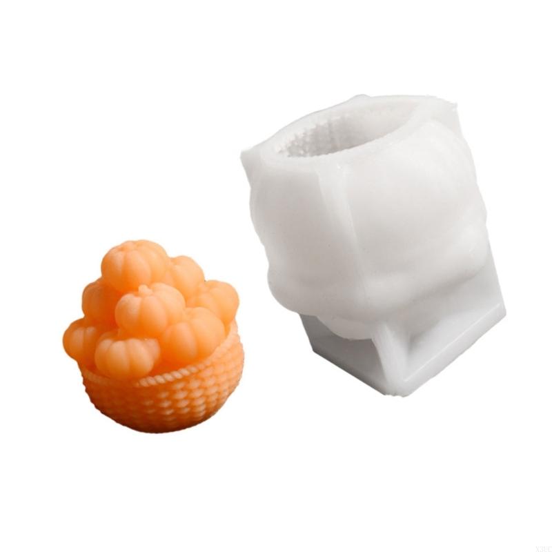 Halloween Pumpkin Silicone Molds for Candle Soap Candy Silicone Chocolate Molds Fondant Molds Cake Fondant Baking Tool X3UC