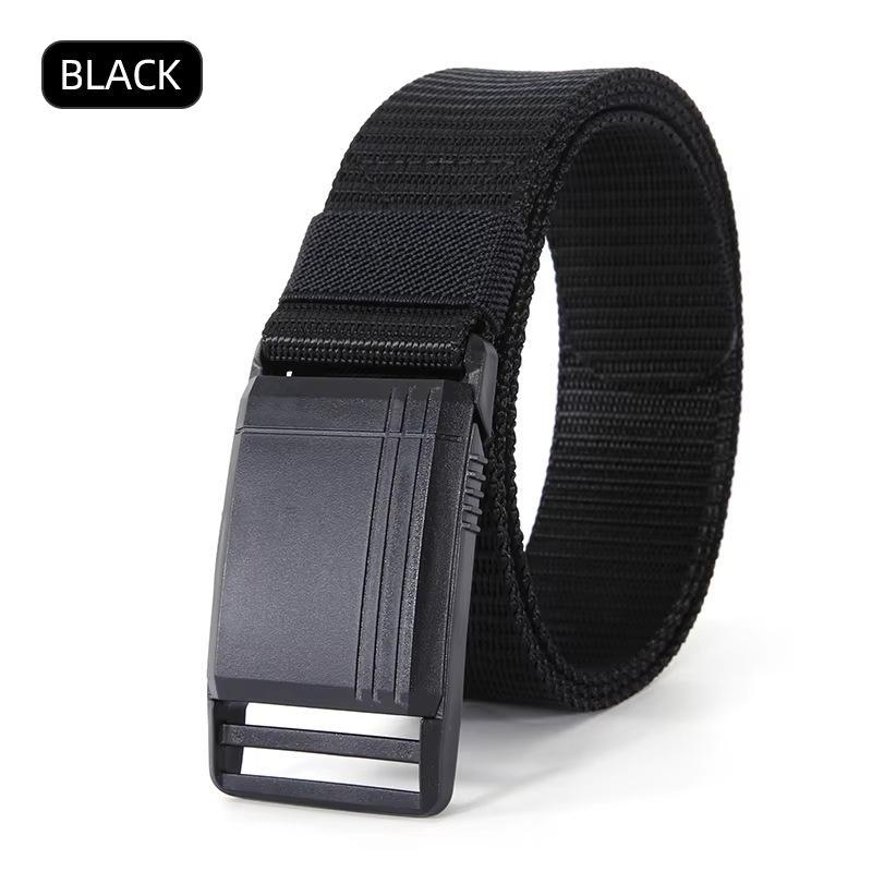 Belt Quick Release Outdoor Belt Soft Real Nylon Sports Accessories Men And Women Black Belt