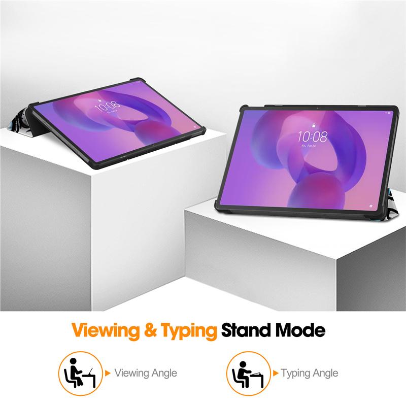 For Lenovo Idea Tab Pro Case 12.7" Smart Magnetic Leather Painted Cover For Lenovo Idea Tab Pro 12.7 2025 TB373FU Case Coque