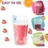 100Pcs 16Oz Drink Pouches for Adults - Drink Pouches with Straws X100 - Resealable Smoothie Pouches