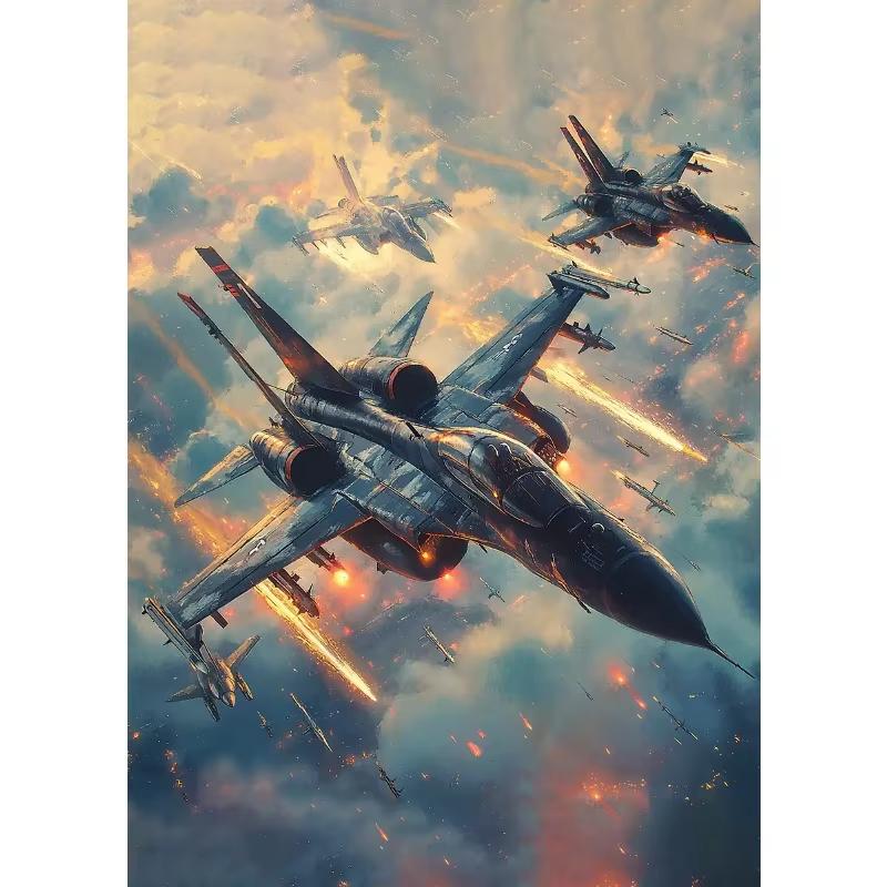Poster Avioane de Luptă Combate Aeriene Avioane Vintage Decolare Pictură pe Pânză Artă Murală Imagini pentru Sufragerie Decor Acasă