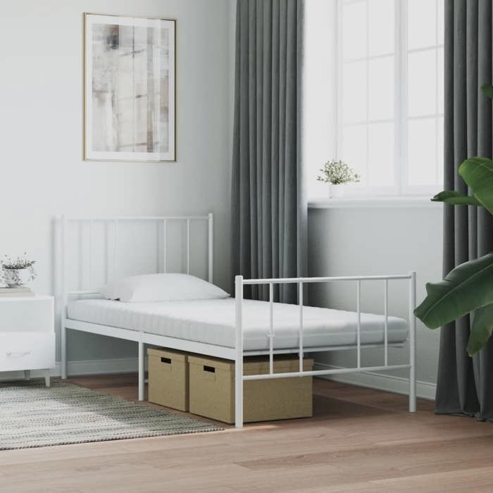 VidaXL Matelas en mousse blanc 80x220 cm 7 zones dureté 20 ILD, matelas de lit, matelas de lit de jour, matelas en mousse 4016654