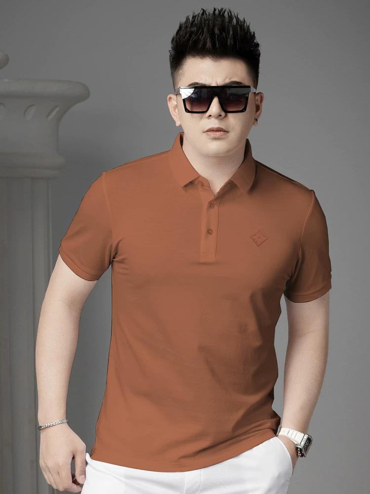 

European High-End Embossed Short-Sleeve Polo Shirt for Men, New Summer Style, Trendy Casual Half-Sleeve Top 2XL белый