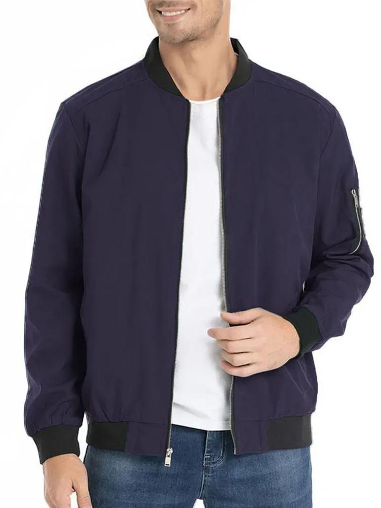 Men's Bomber Jackets Outdoor Casual Basic Classic Jacket Men Streetwear Slim Spring Autumn Baseball Windbreaker