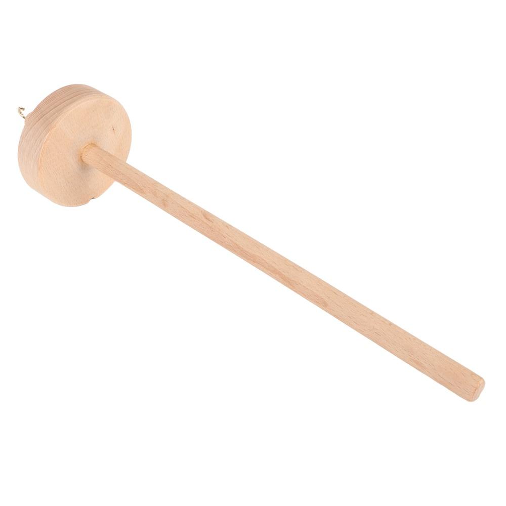 Artisan Carved Yarn Spinning Tool Comfortable Touch Top Whorl Spindle For Spinning Enthusiasts