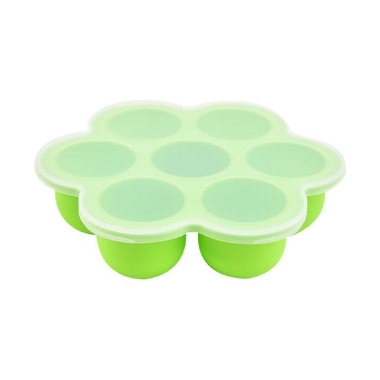 Silicone Popsicle Molds with Sticks 7 Cavity Ice Cube Tray Silicone Molds for Baby Foods Ice Lolly Mold for Pastries