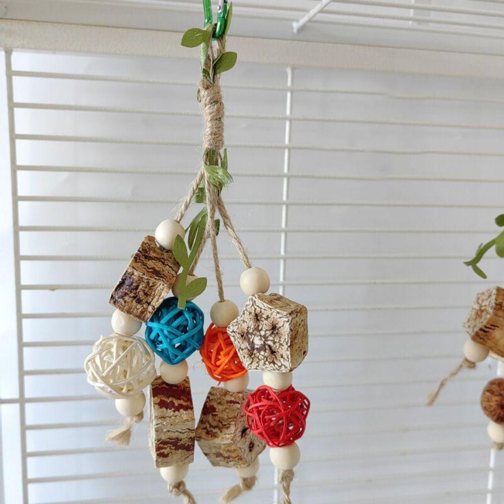 Resistant for Macaws Parrots Bird Foraging Toy Cockatiel Swing Climb Parrot Stand Parrot Bite Toy