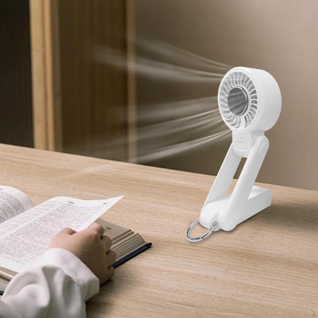 Foldable Mini Fan Cooling Ice Rechargeable Easy To Carry & Store Compact Handy Desktop