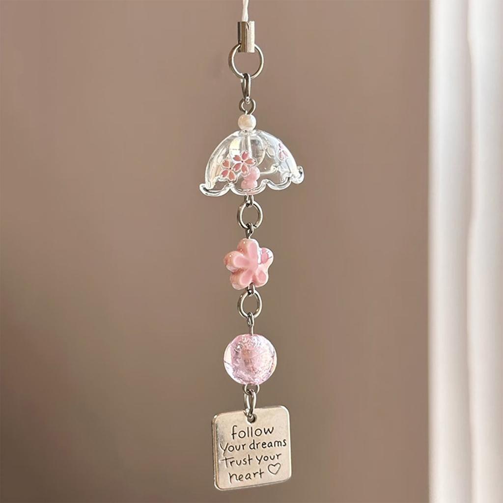 Cute Fruit Keychain Creative Summer Watermelon Pendant Key Chain Beaded Mobile Phone Anti-Lost Lanyard Bag Decorative Keyring