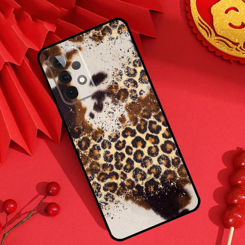 Western Cowgirl Cowboy Boots Cowhide Case For Samsung Galaxy M13 M14 M12 M11 M15 M06 M16 M36 M56 M31 M53 M32 M52 M35 M55 M34 M54