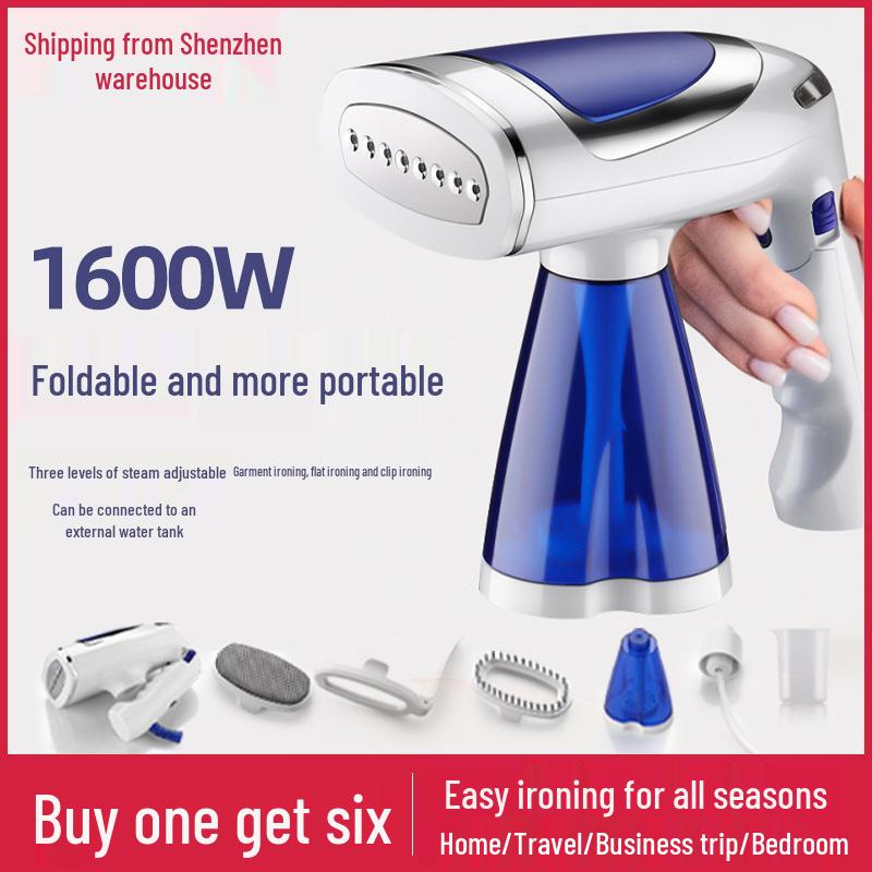 

Portable Handheld Garment Steamer: Foldable, Three-Speed Mini Steam Iron for Home & Travel EU Plug