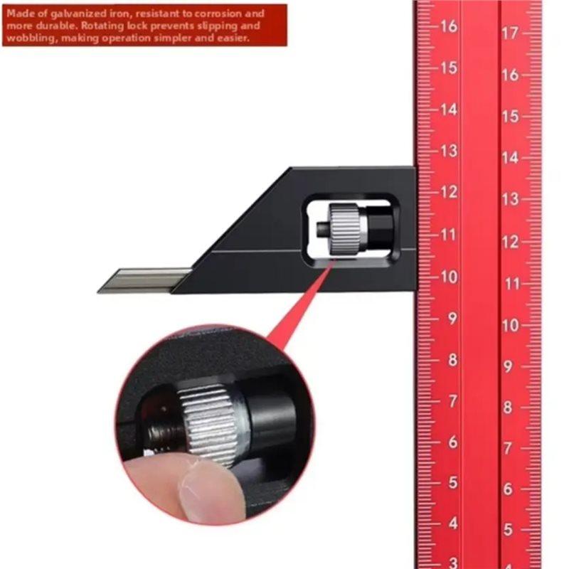 ABJI-Woodworking Marking Height Gauge Aluminum Alloy Measurement Tool Dual Scale Measurement Tool