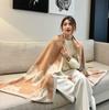 Cute Cat Jacquard Imitation Cashmere Scarf Women's Autumn and Winter Double-sided Pattern Soft Waxy Warm Long Outer Shawl Scarf