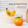 Adorable Resin Fruit Figurine - Cute Office Desktop Decoration