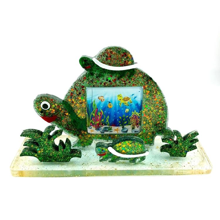Elephant Cow for Turtle Photo Frame Pendant Silicone Mold Resin Casting Jewelry