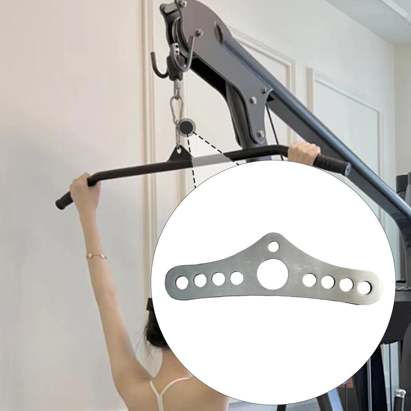 

LAT Pull Down Attachment Double to Single Adaptor Plate Fitness Easy Use Upgrade for Home Gym