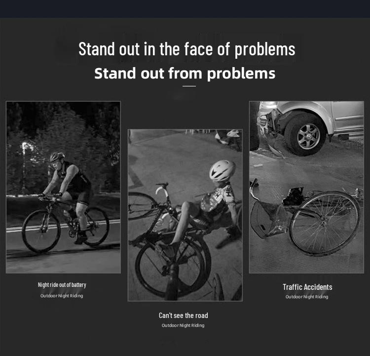 2600 Lumens Super Bright Aluminum Bike Headlight for Night Riding