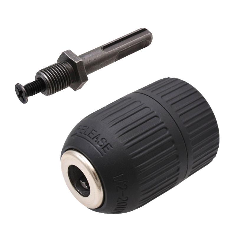 1/2" Electric Drill Chuck Hand-Tight Conversion, 2-13MM, Three-Jaw for Electric Wrench