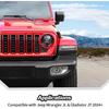 JeCar Grill Erts For Jeep Wrangler JL JLU 2024+ Grill Covers & Headlight Covers Trim Kit Accessories (Red)