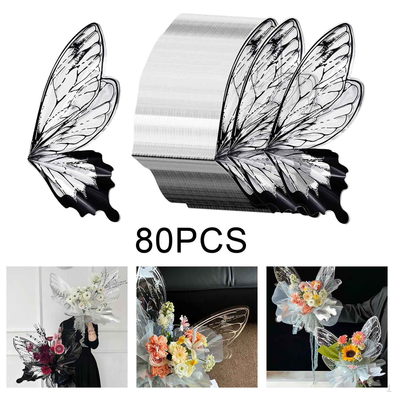 

80 штук упаковочной бумаги для цветов, цветочный букет, товары для флористов чёрный