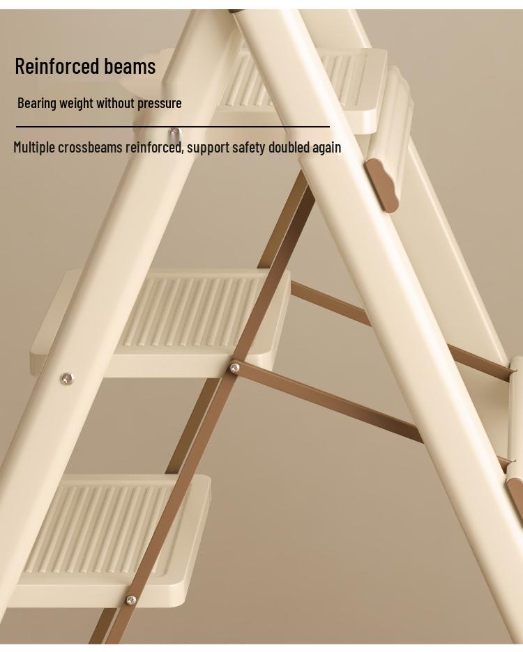 Portable Lightweight A-Frame Household Folding Ladder - Multifunctional & Compact Design