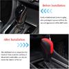 Genuine Leather Car Shift Knobs Cover for Subaru Crosstrek XV Forester 2018-2023/Impreza 2017-2023 Interior Accessories Protective Cover(Carbon Fibre