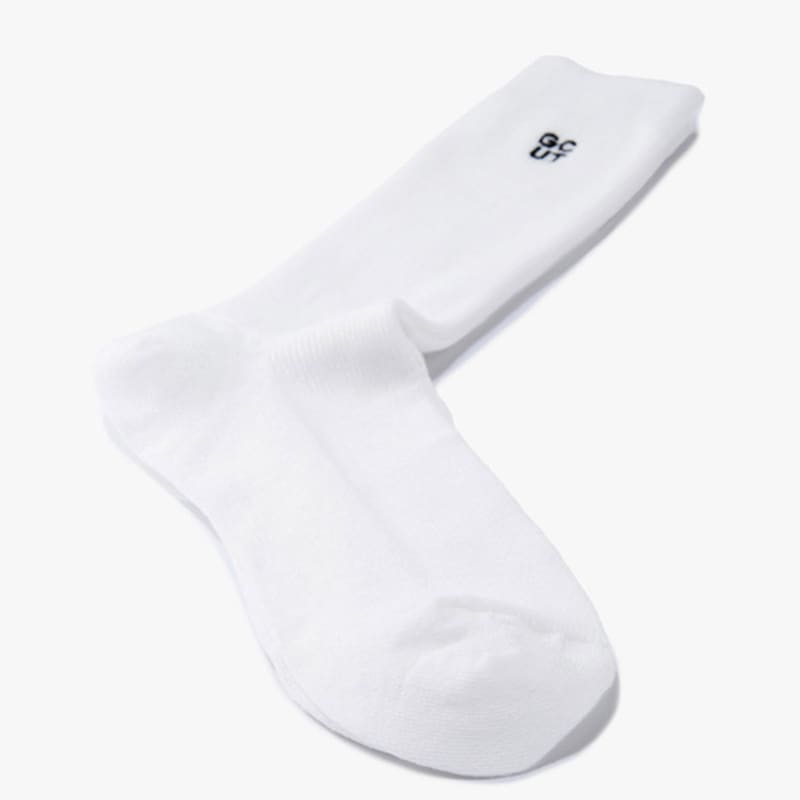 GCUT Mini Logo Metallic Socks_Ivory 7215284402