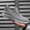 Summer new shoes men's flying woven hollow mesh casual shoes breathable low-top soft-soled shoes wading shoes