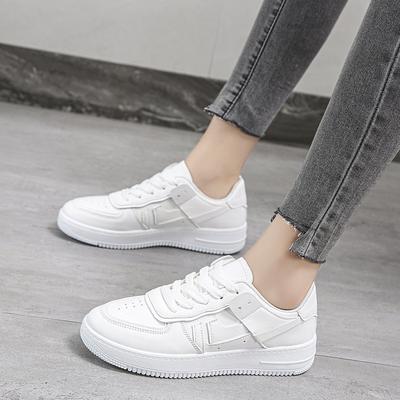 Women's Sneakers  New Summer Soft Leather Soft Bottom White Shoes Air Force No. 1 Flat Women's Sports Casual Shoes