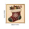 Christmas Pearl Painting DIY Kit Santa Claus With Printed Border Handmade Diamond Painting Decorative  Wall Hanging Decoration