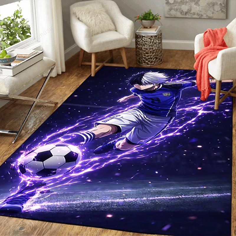 1pc Electric Soccer Kick Rug, Office Carpet Indoor Outdoor Entrance Doormat, Non-Slip Soft And Comfortable, Living Room. Q7140197