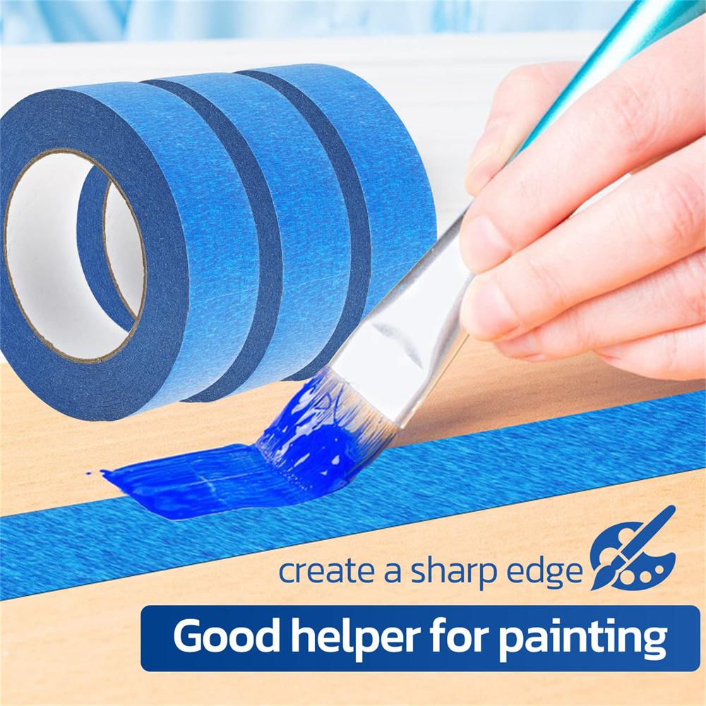 2 / 5 PCS Paint Tape Multi-Surface Masking Easy Removal Paint Tape Security Wall Painting Crafts Art Construction Home 50m/RollPinstriping Tape 3