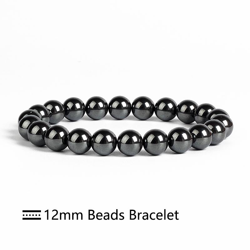 No Magnetic Black Colorful Hematite Bracelet Health Care Hematite Bracelets Women Vigour Natural Stone Bracelet Jewelry Pulsera