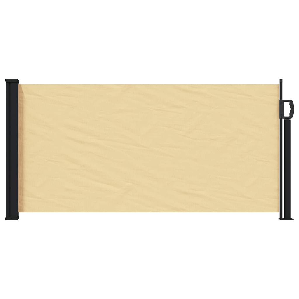 Retractable Side Awning Sand 500 x 100 cm Polyester