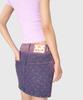 MARINE SERRE (W) Moon Laser Denim Mini Skirt Lavender Moon Laser Denim Mini Skirt Pu20 Lavender