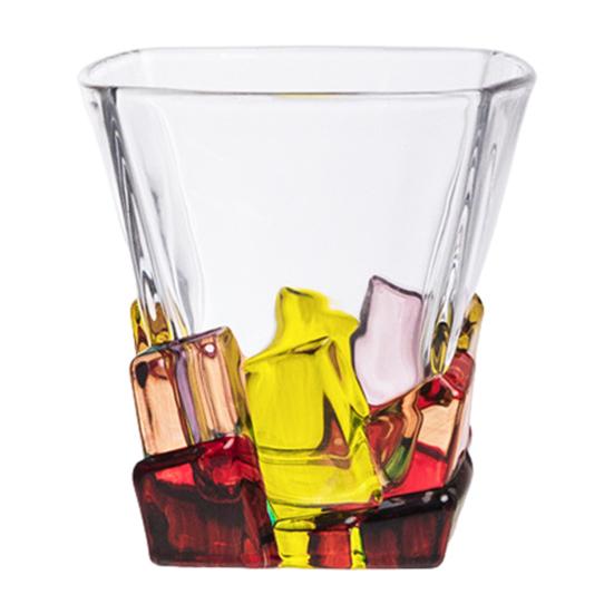 Colorful Hand-Painted Whisky Glasses Gothic Rock Style Wine Glass Dazzling Colored Soda Lime Glassware